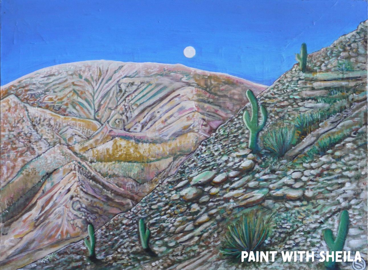 Purmamarca, Argentina painting