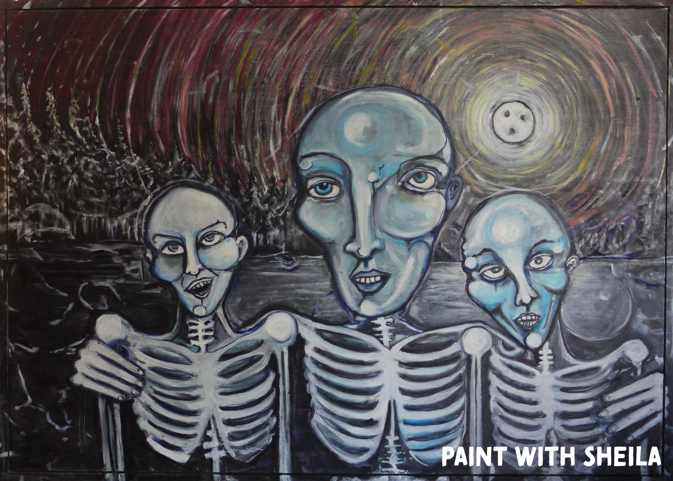 Skeleton Family Portrait